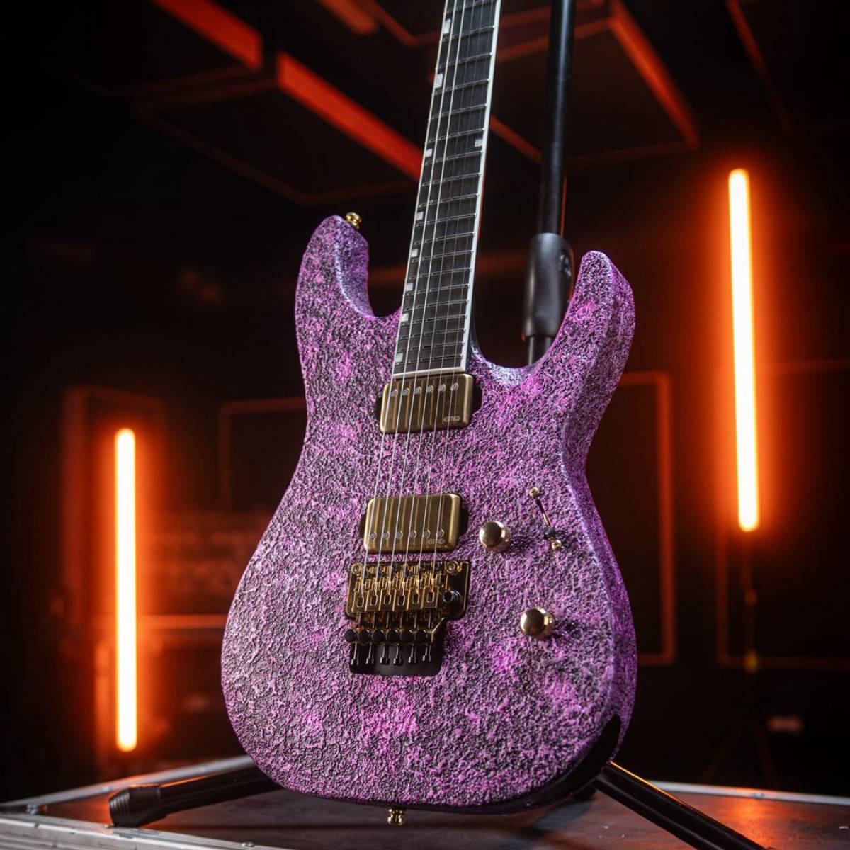 ESP Original Custom Shop M-II CTM FR Electric Guitar Cast Metal Pink w/ Floyd Rose