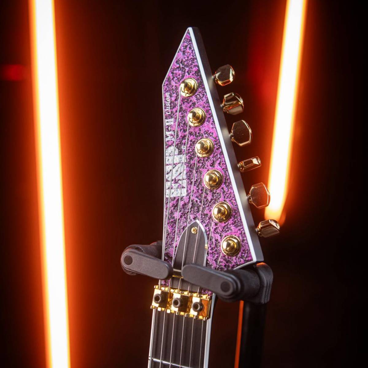 ESP Original Custom Shop M-II CTM FR Electric Guitar Cast Metal Pink w/ Floyd Rose