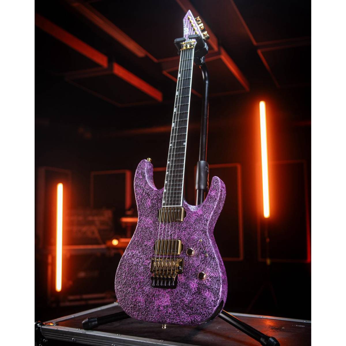 ESP Original Custom Shop M-II CTM FR Electric Guitar Cast Metal Pink w/ Floyd Rose