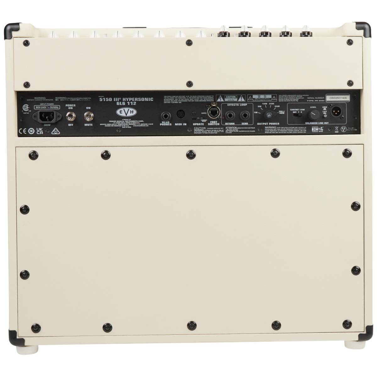 EVH 5150III Hypersonic 6L6 Guitar Amplifier 1x12" Combo Amp Ivory - 2256013410