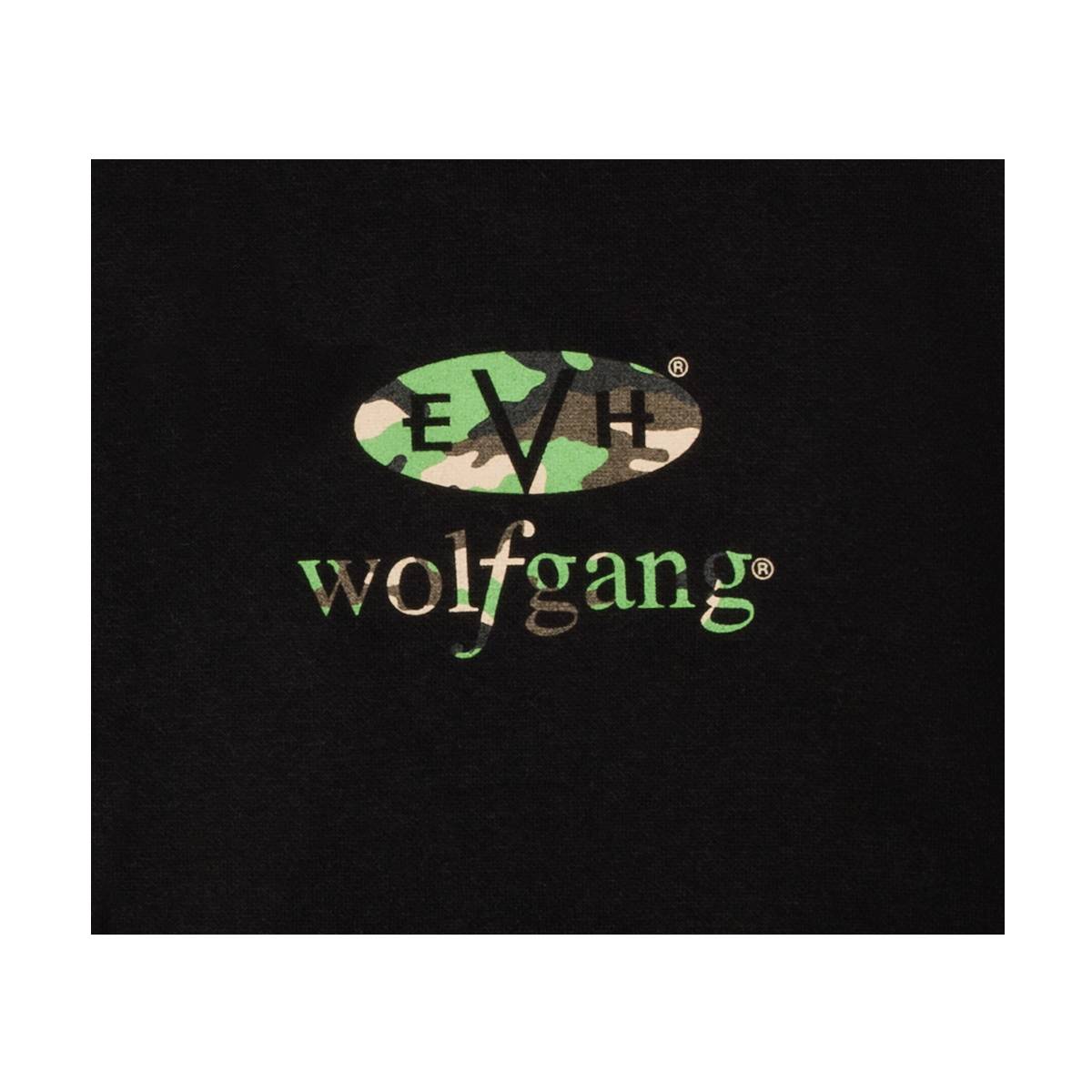 EVH Wolfgang Black & Camo Hoodie Jumper Small - S - 0224488406