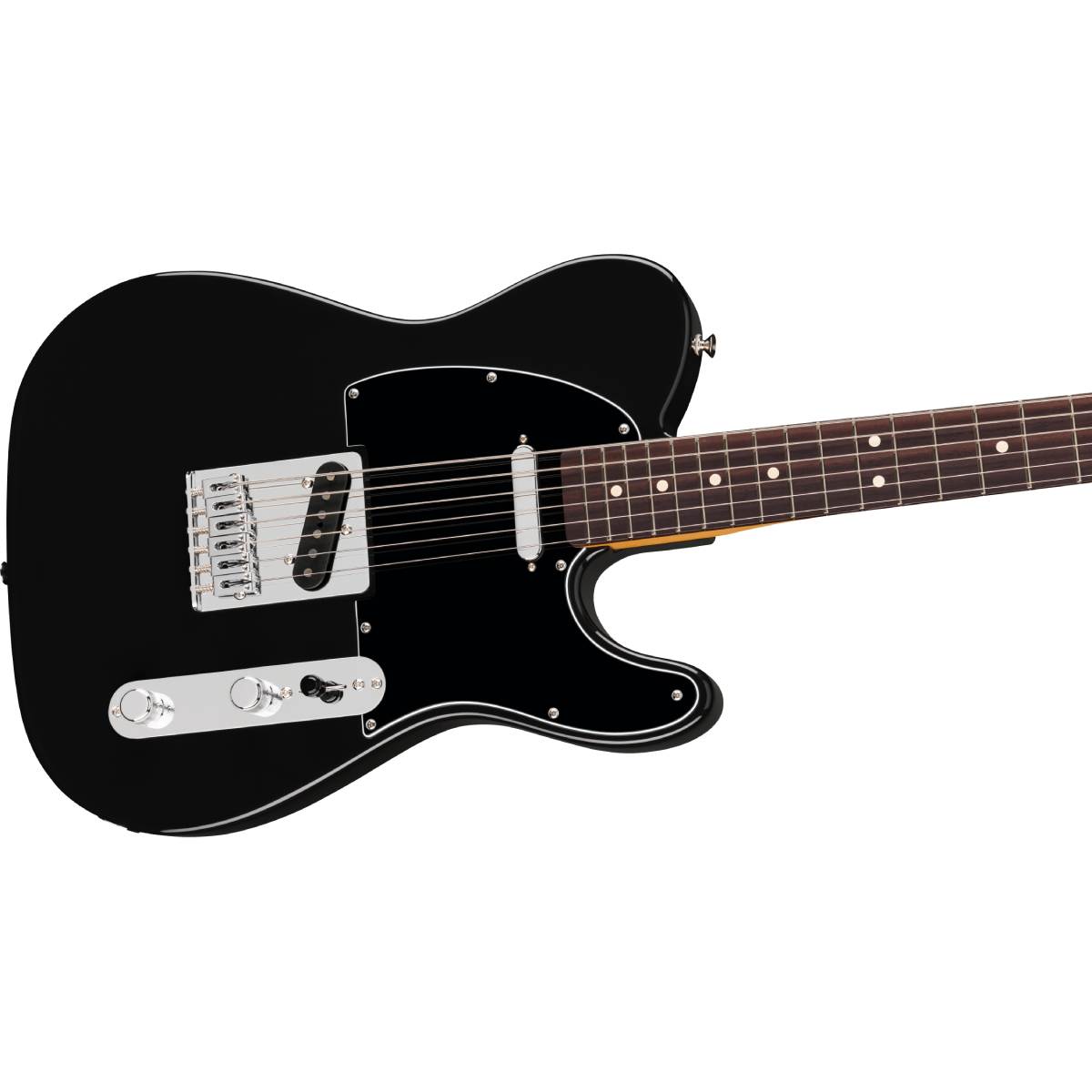 Fender 75th Anniversary Player II Baritone Telecaster Electric Guitar Rosewood Fingerboard Black - MIM 0147110506