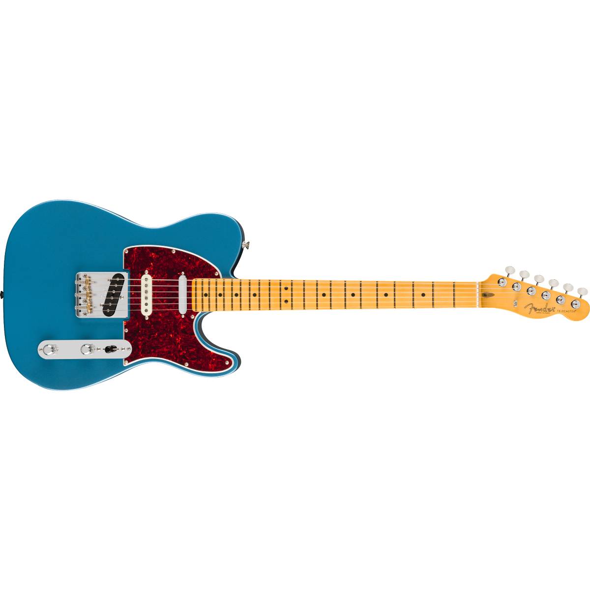 Fender American Professional Classic Telecaster SSS Electric Guitar Maple FB Faded Lake Placid Blue - 0114972379