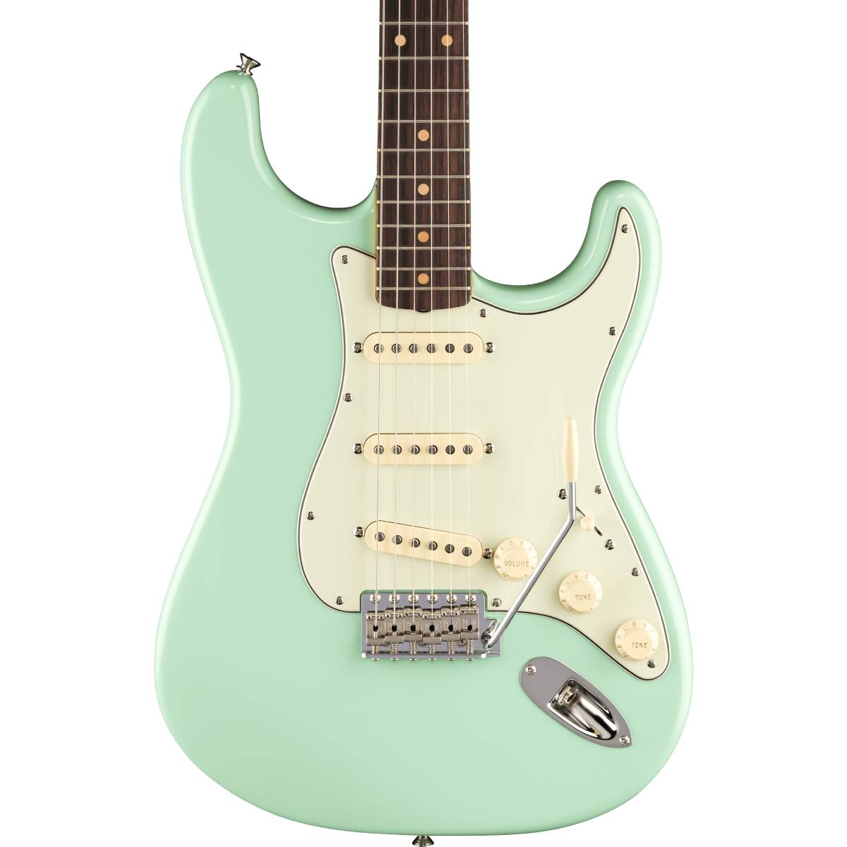 Fender American Vintage II 1961 Stratocaster Electric Guitar Rosewood Fingerboard Surf Green - 0110250857