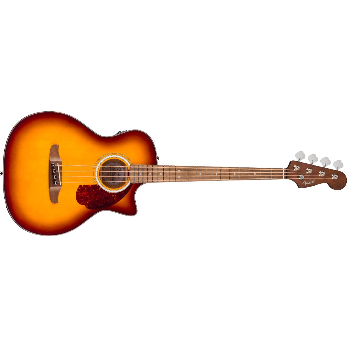Fender California Deluxe Kingman Bass CE Acoustic Guitar Honey Sunburst w/ Pickup - 0974790542