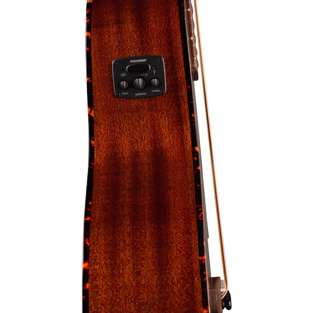 Fender California Deluxe Kingman Bass CE Mahogany Acoustic Guitar Natural w/ Pickup - 0974792521
