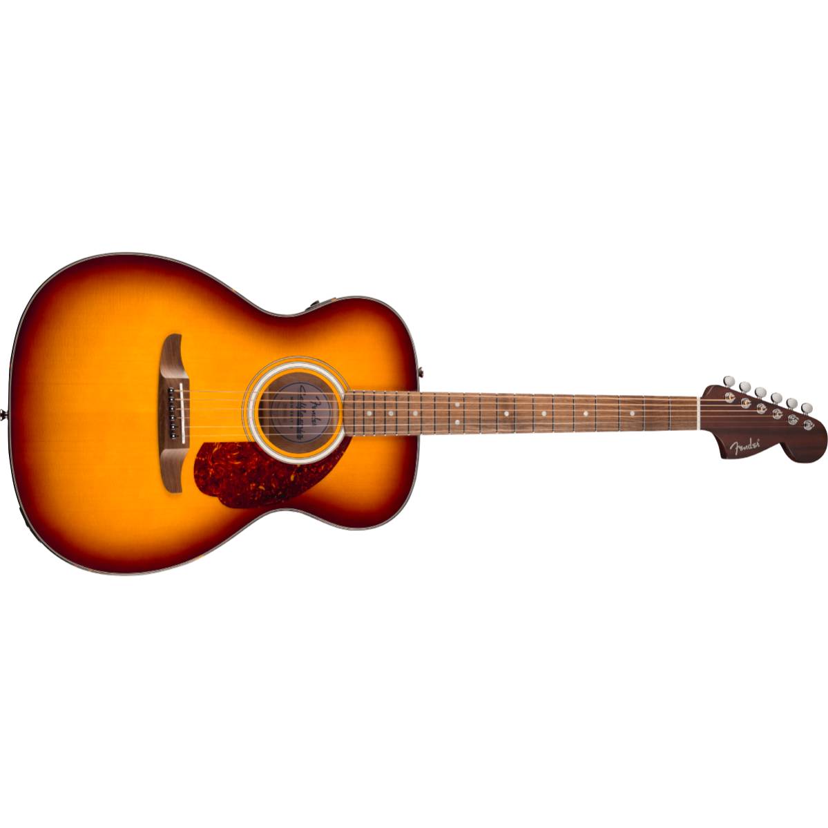 Fender California Deluxe Monterey E Acoustic Guitar Honey Sunburst w/ Pickup - 0974650542