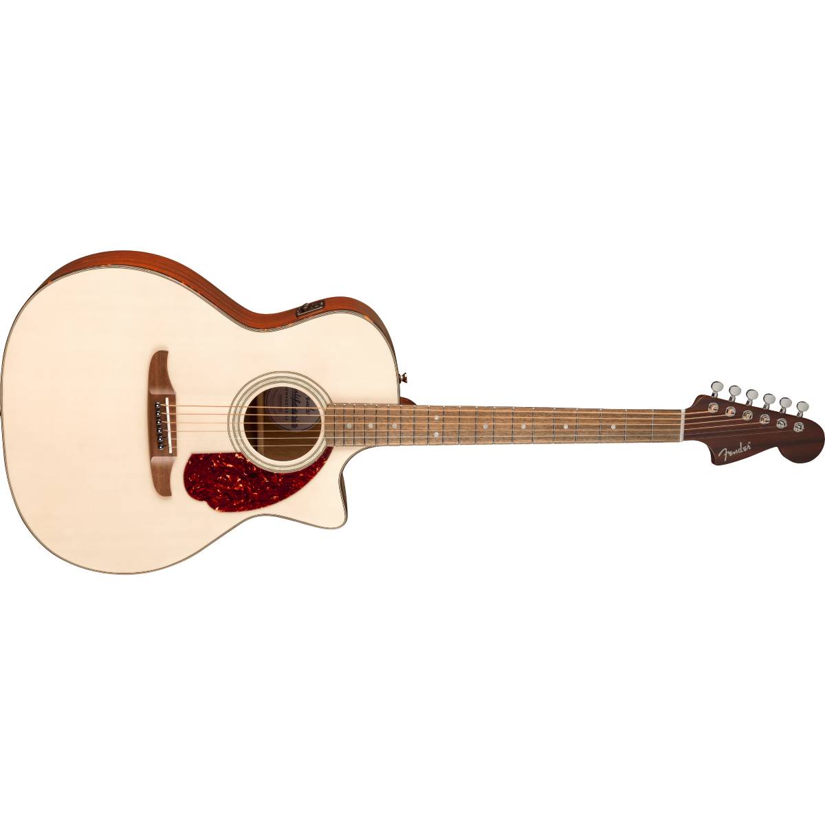 Fender California Deluxe Newporter CE Acoustic Guitar White Blonde w/ Pickup - 0974690501