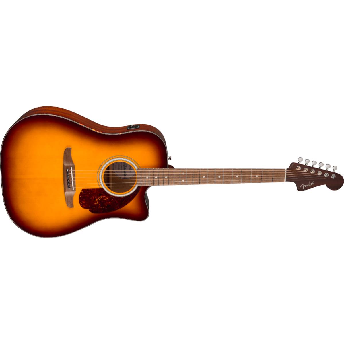 Fender California Deluxe Redondo CE Acoustic Guitar Honey Sunburst w/ Pickup - 0974620542