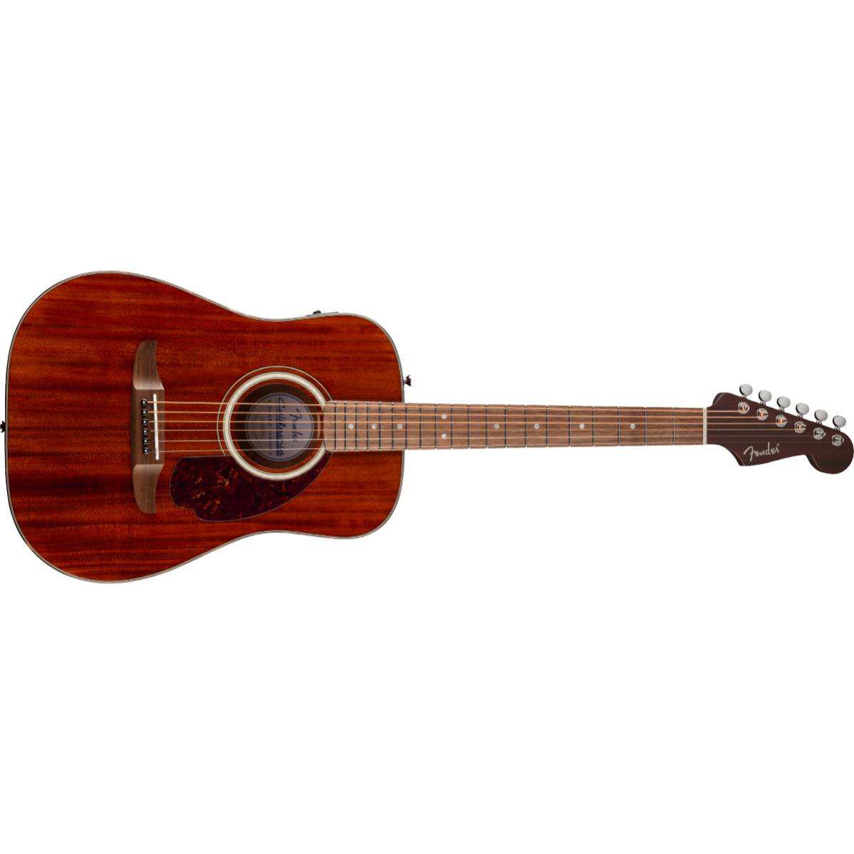 Fender California Deluxe Redondo Jr. E Mahogany Acoustic Guitar Natural w/ Pickup - 0974542521