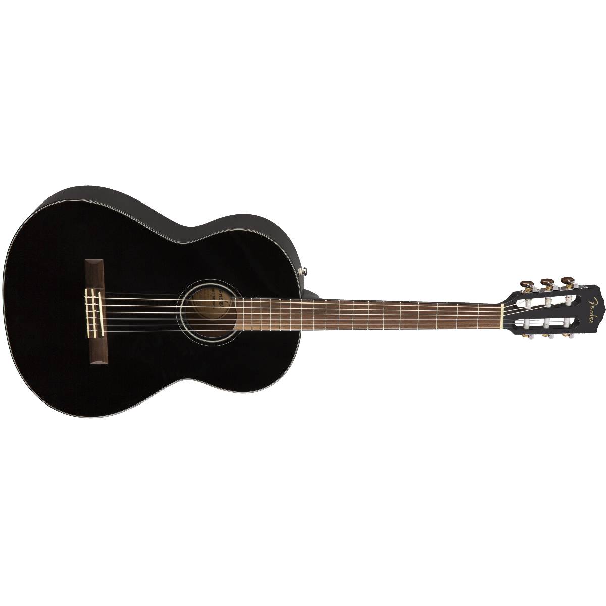 Fender CN-60S Classical Guitar Nylon String Acoustic Black - 0970160506