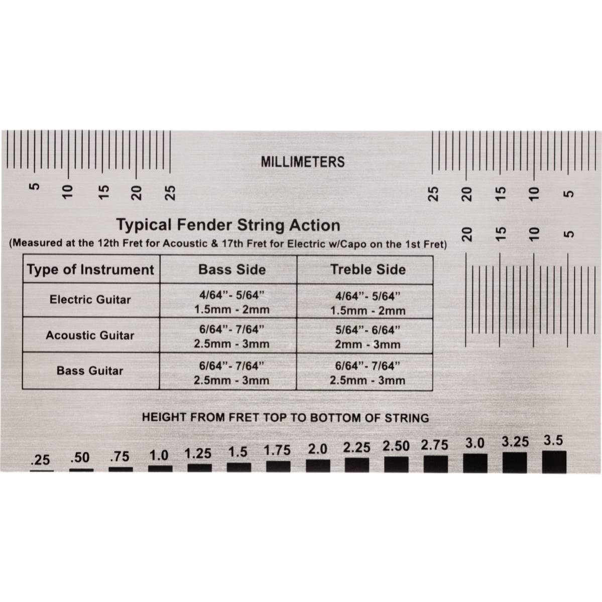 Fender Guitar String Action Gauge - 0990654050