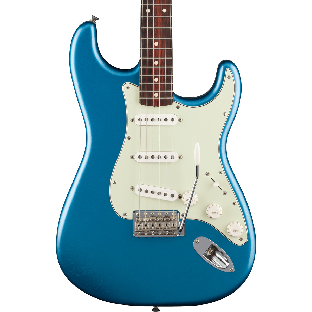 Fender Limited Edition Road Worn Stratocaster Electric Guitar RW Lake Placid Blue - MIM 0144070302