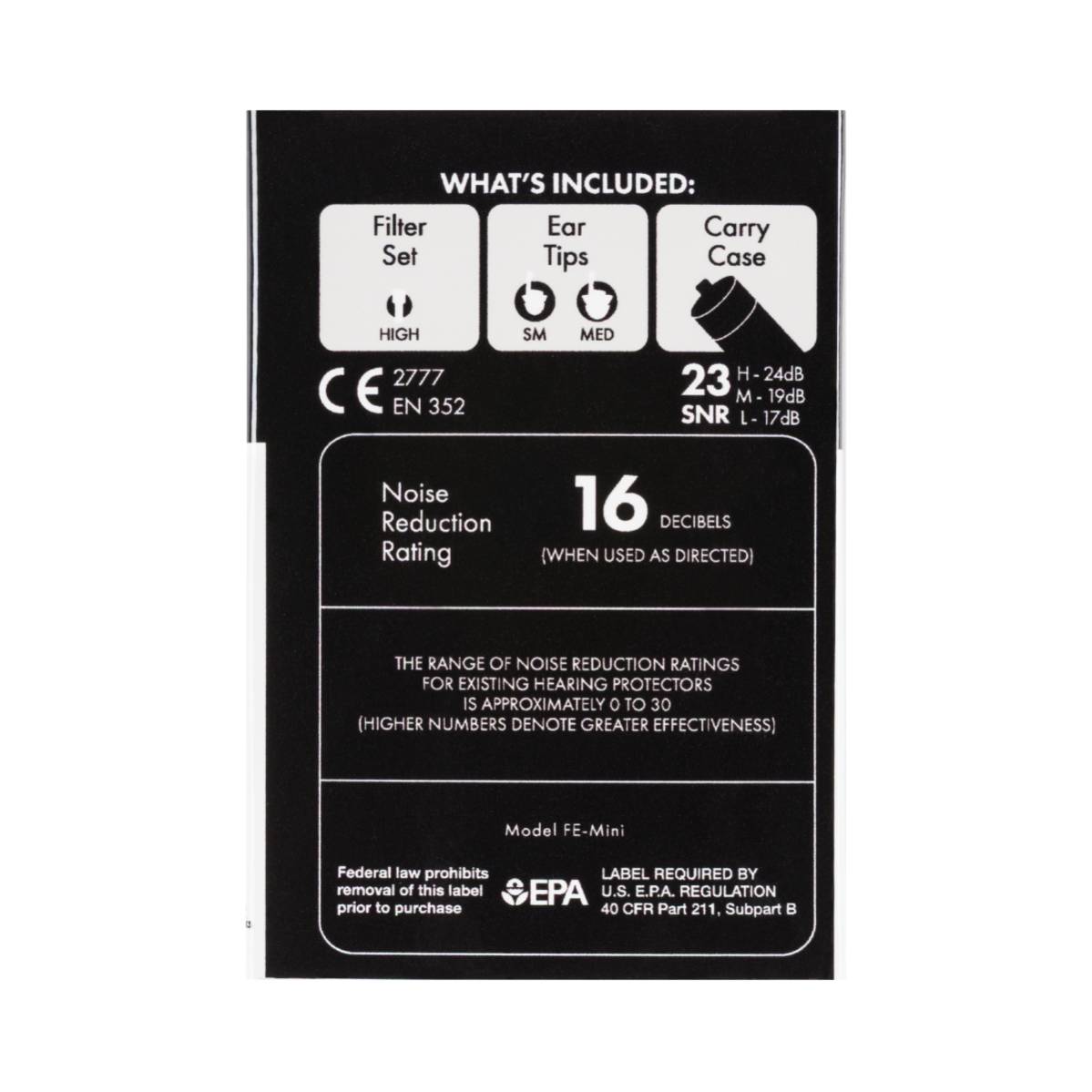 Fender Professional Hi-Fi Ear Plugs - 0990545002