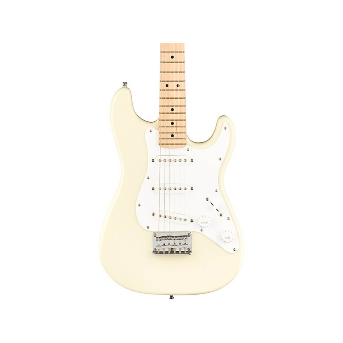 Fender Squier FSR Mini Stratocaster Electric Guitar Olympic White w/ White Pickguard - 0370122505