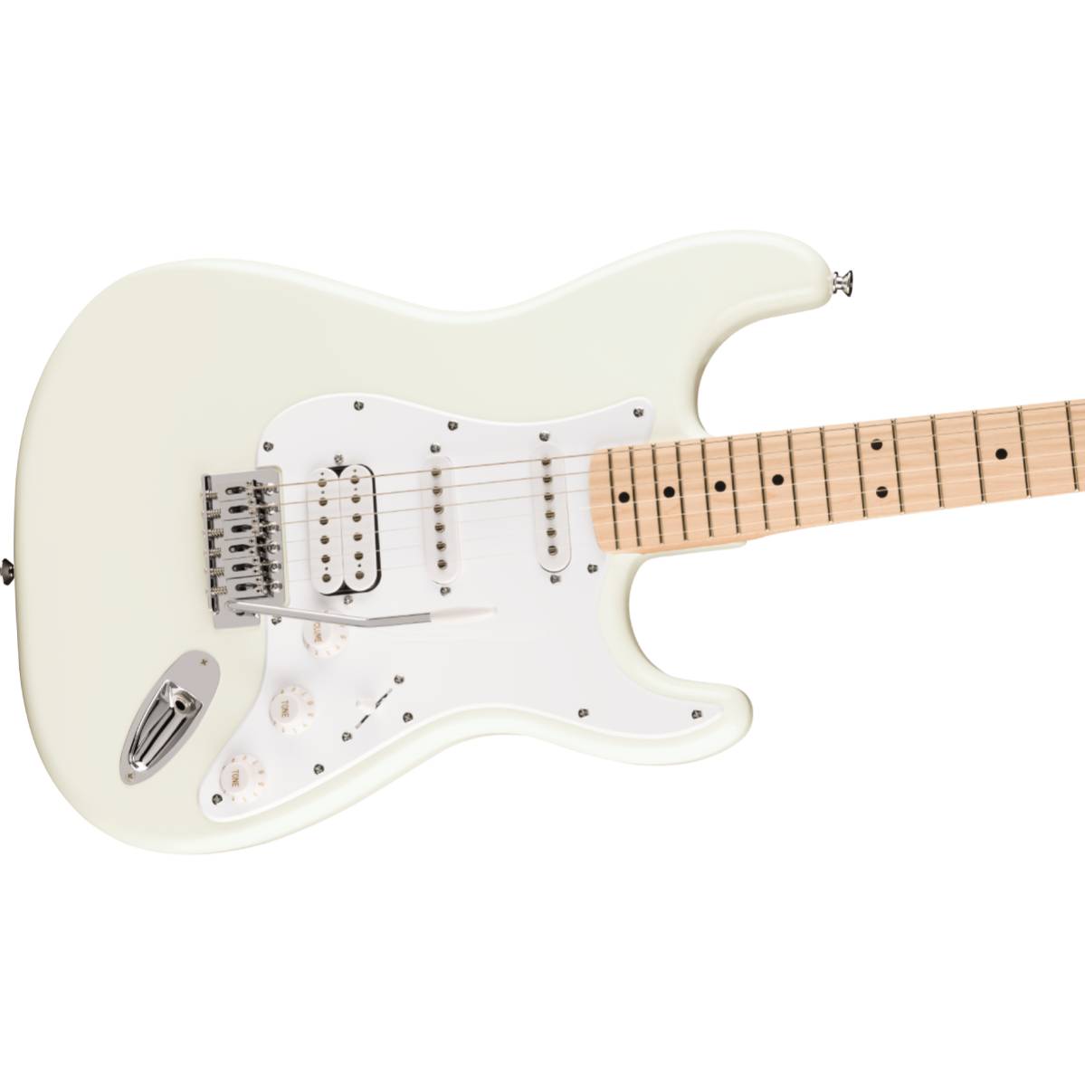 Fender Squier FSR Sonic Stratocaster HSS Electric Guitar Arctic White w/ White Pickguard - 0373202580