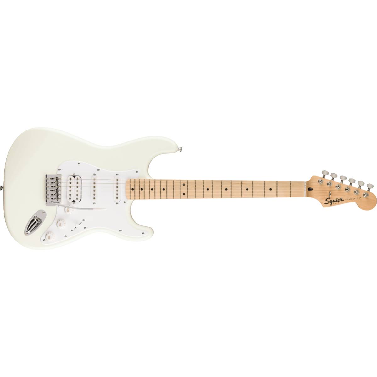 Fender Squier FSR Sonic Stratocaster HSS Electric Guitar Arctic White w/ White Pickguard - 0373202580