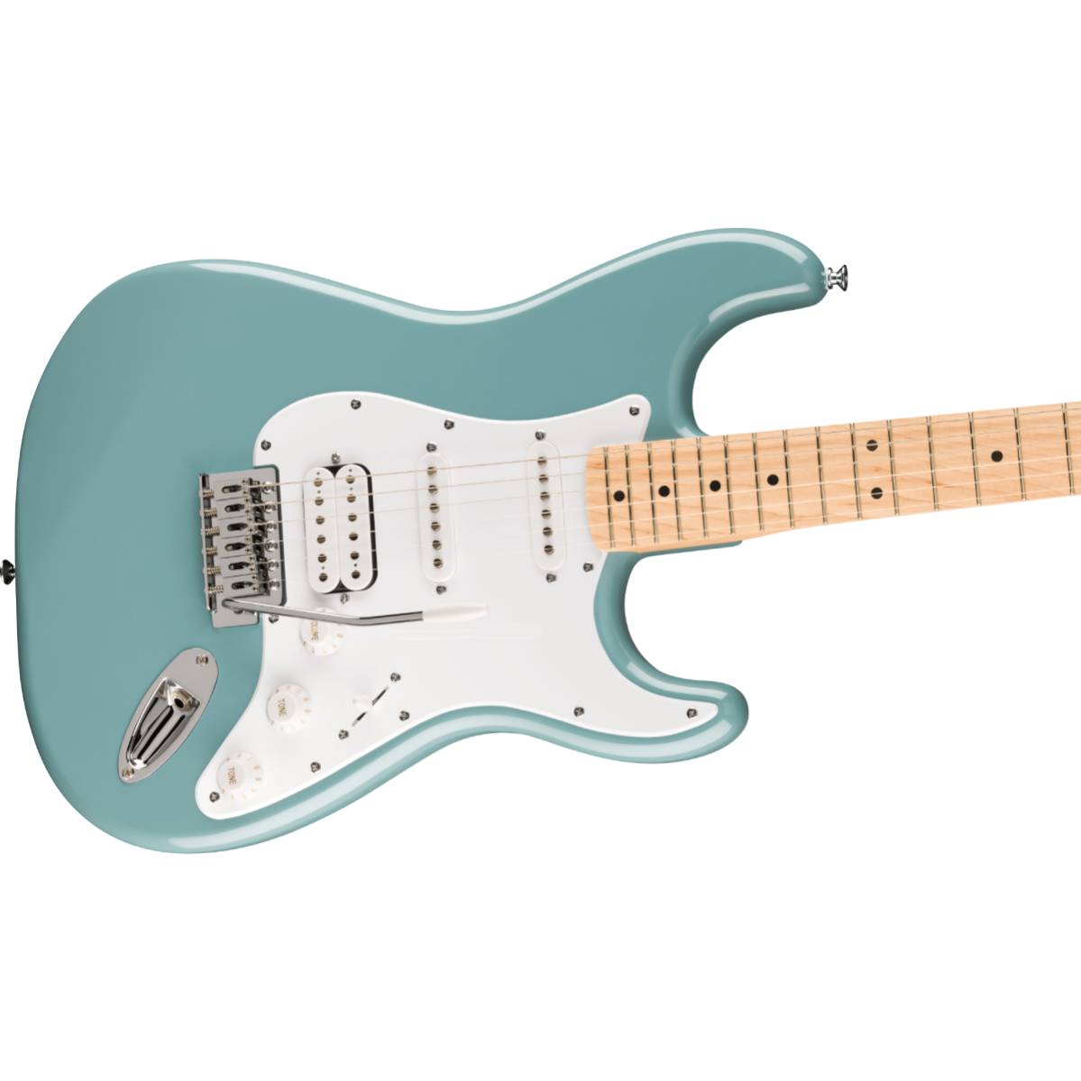 Fender Squier FSR Sonic Stratocaster HSS Electric Guitar Sonic Gray w/ White Pickguard - 0373202548