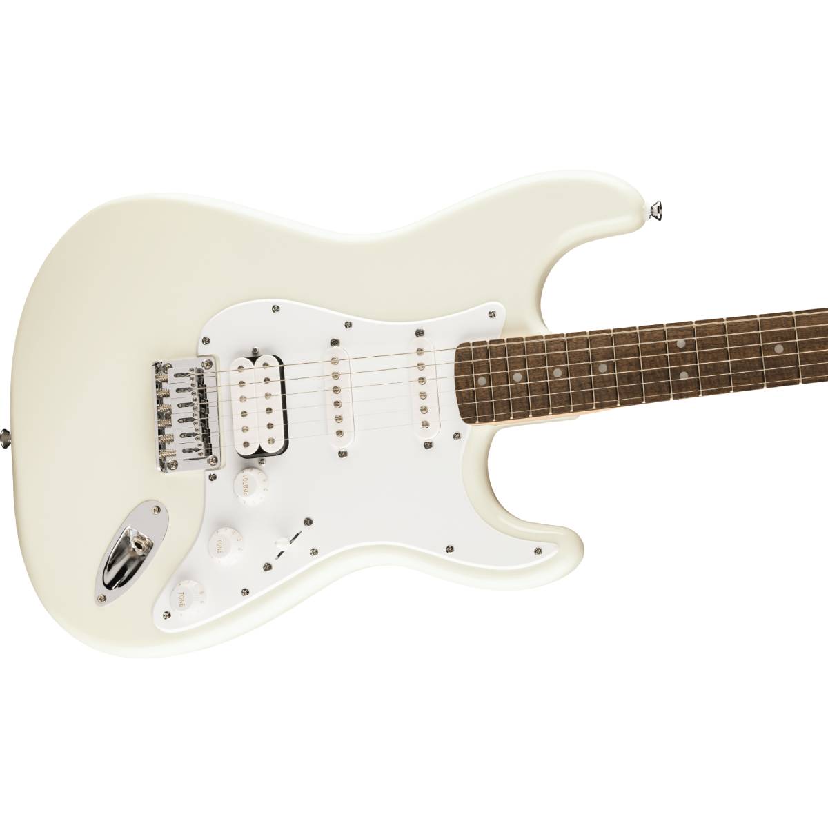 Fender Squier FSR Sonic Stratocaster HT HSS Arctic White Electric Guitar w/ White Pickguard - 0373350580