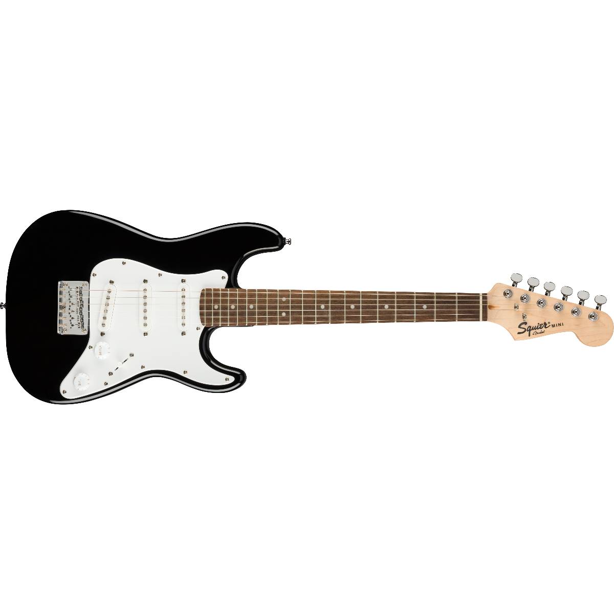 Fender Squier Mini Stratocaster Electric Guitar 3/4 Size Black - 0370121506