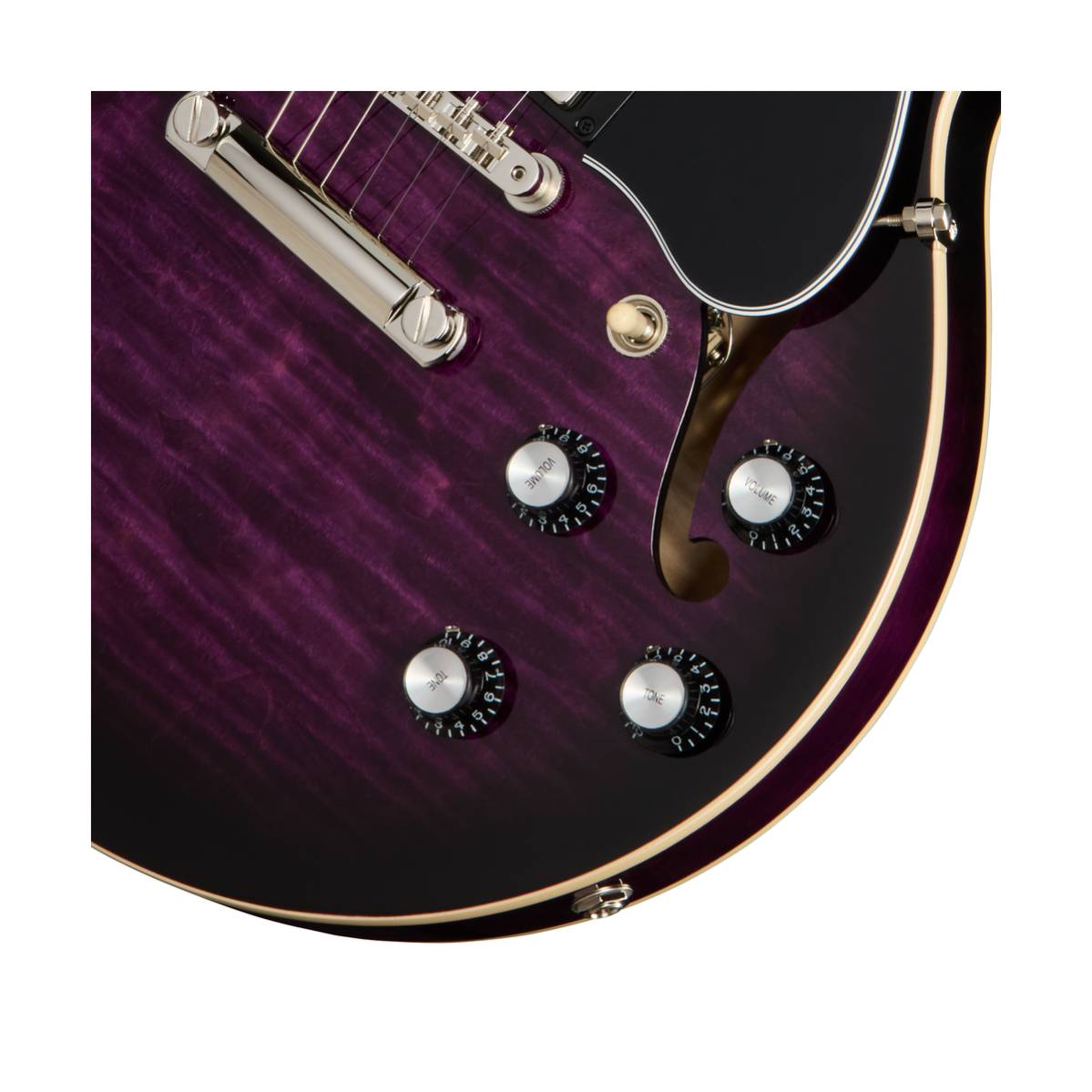 Gibson ES-339 Figured Electric Guitar Dark Purple Burst - ES39F00PUNH1