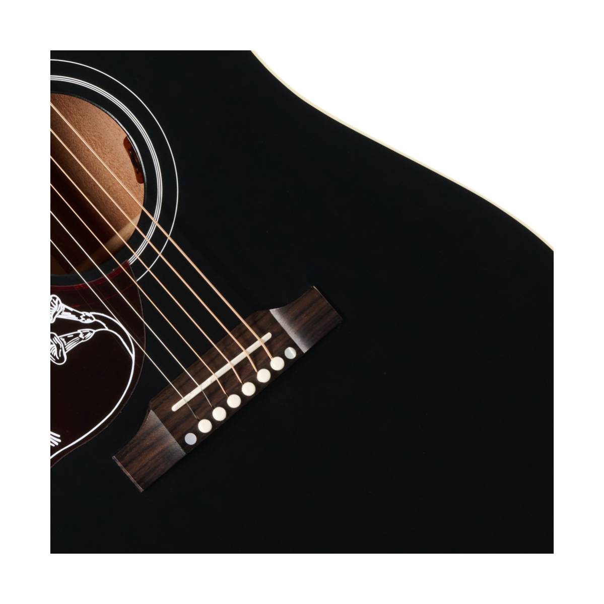 Gibson Hummingbird Special Acoustic Guitar Left Handed Satin Ebony - MCSSHBSPCEBL