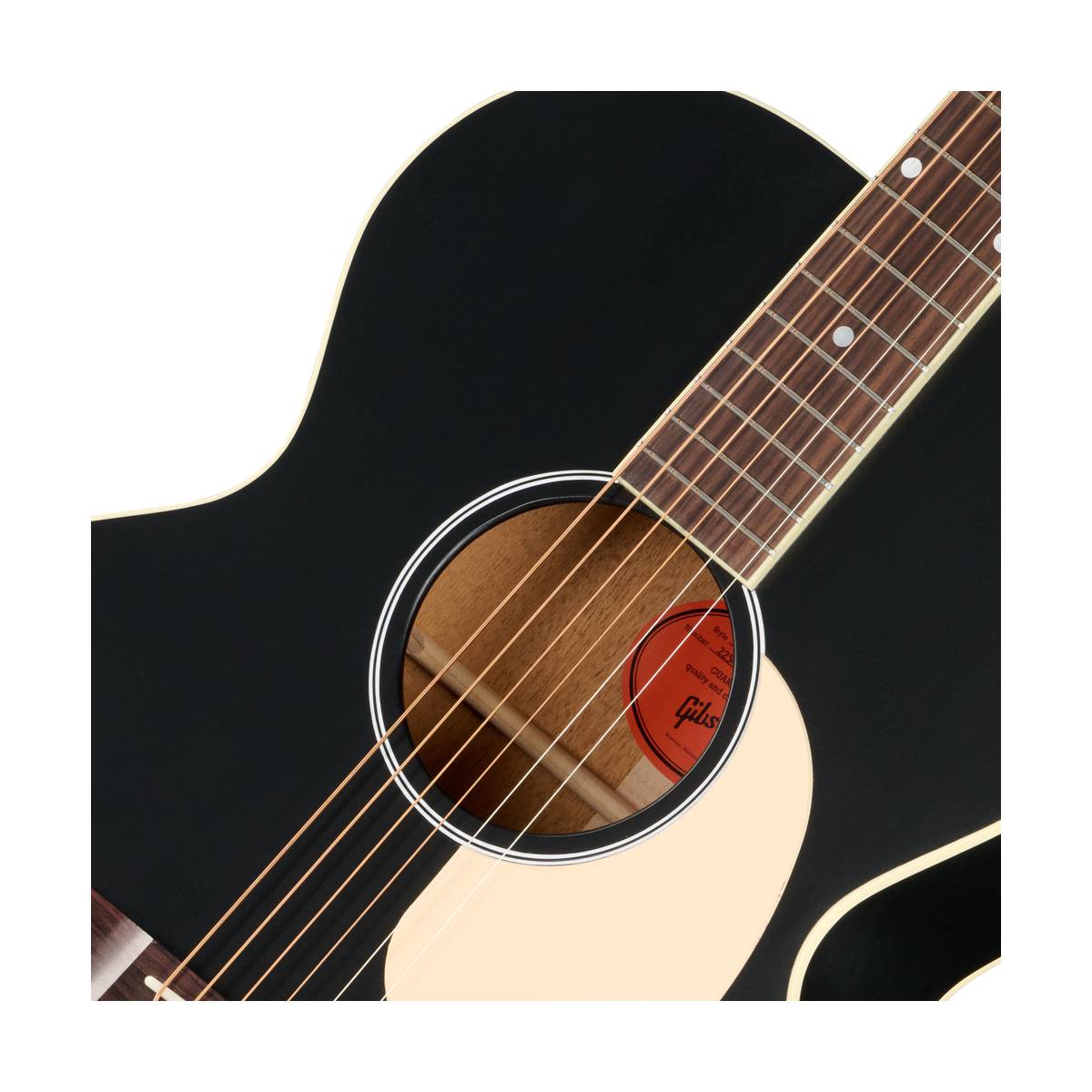 Gibson J-185 Century 12 Fret Acoustic Guitar Ebony - OCJB8512EB