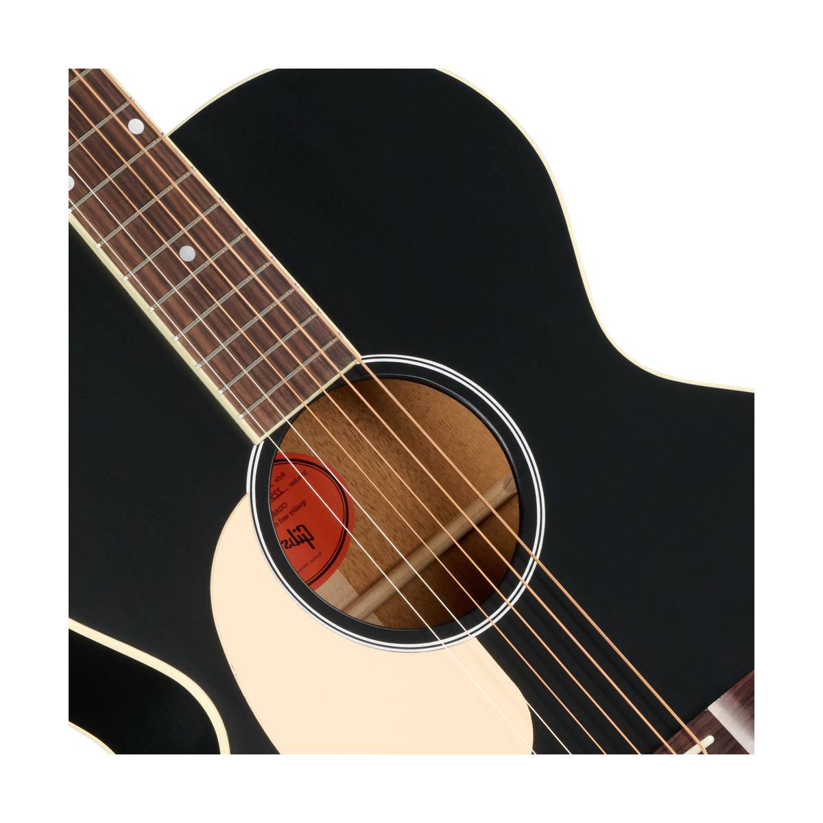 Gibson J-185 Century 12 Fret Acoustic Guitar Left Handed Ebony - OCJB8512EBL