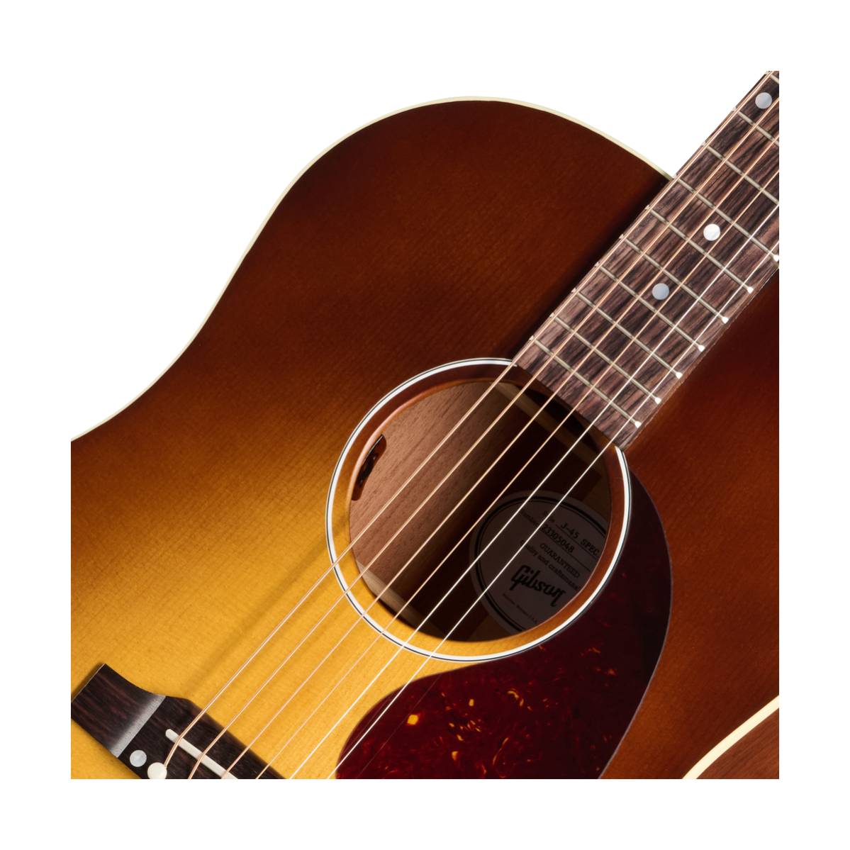Gibson J-45 Special Acoustic Guitar Satin Honey Burst - MCRS45SPCHB