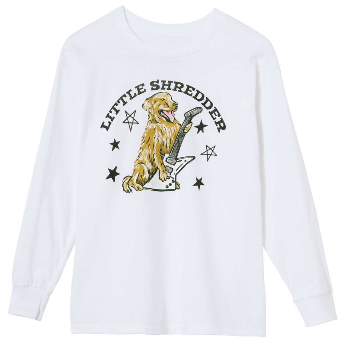 Gibson Kids Little Shredder Longsleeve T-Shirt White L - GA-KIDS-LS-SHRD-LG