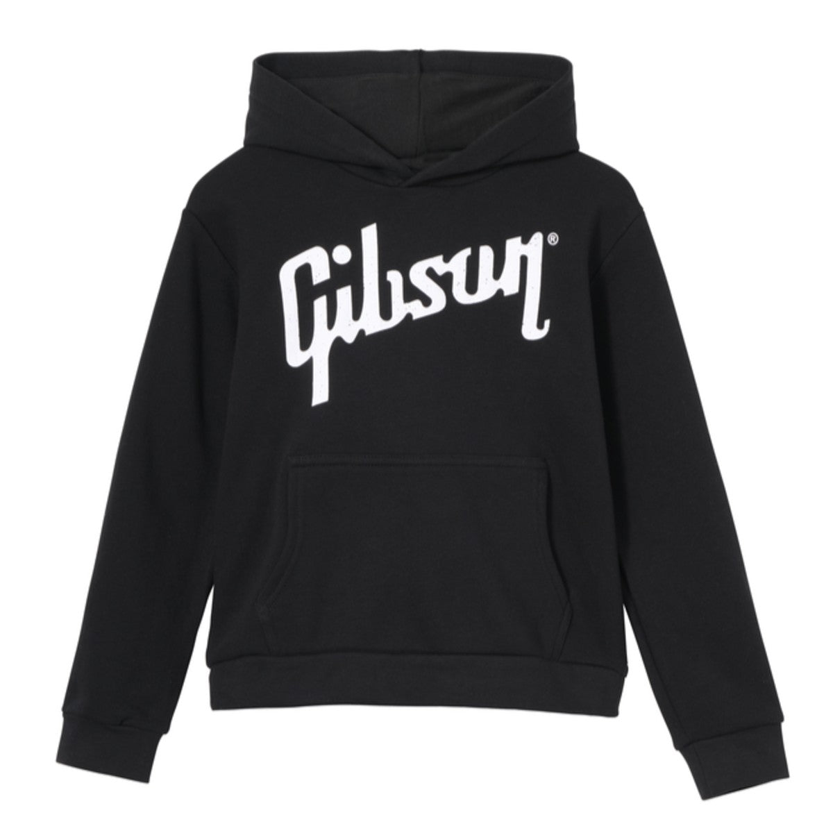 Gibson Kids Logo Pullover Hoodie Black Medium - GA-KIDS-HD-LOGO-MD