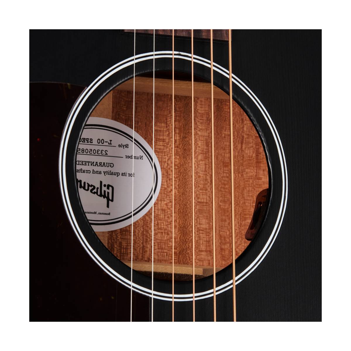 Gibson L-00 Special Acoustic Guitar Left Handed Satin Ebony - MCSBL0SPCEBL