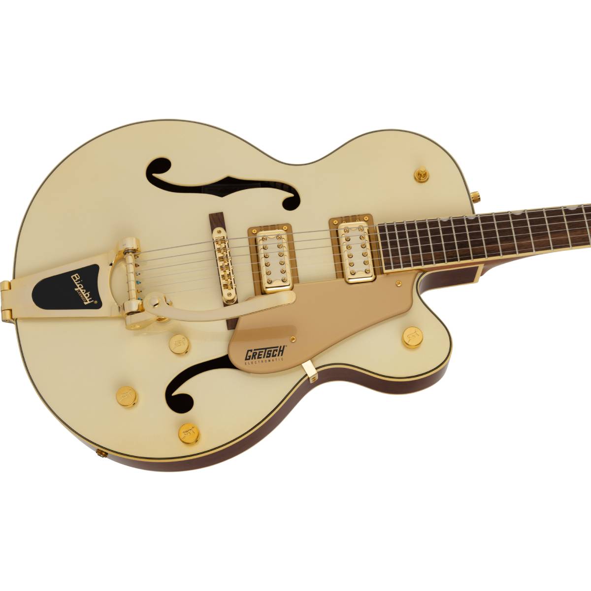 Gretch FSR G5420TG Electromatic Pristine LTD Hollow Body Single-Cut Electric Guitar White Gold w/ Bigsby - 2506137574