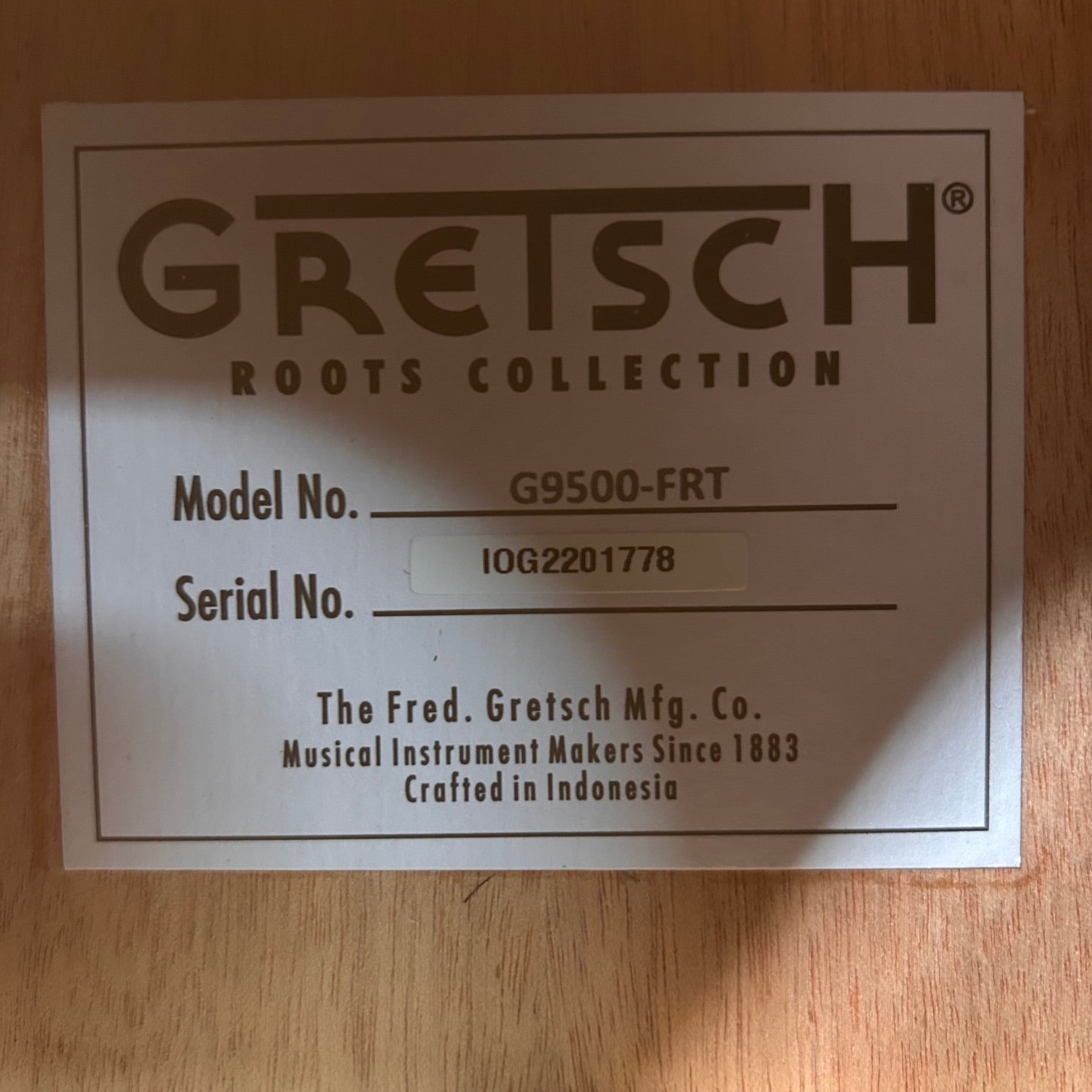 Gretsch G9500 Jim Dandy Signature Acoustic Guitar Frontier Stain - 2704000579 - MINOR BLEMISH