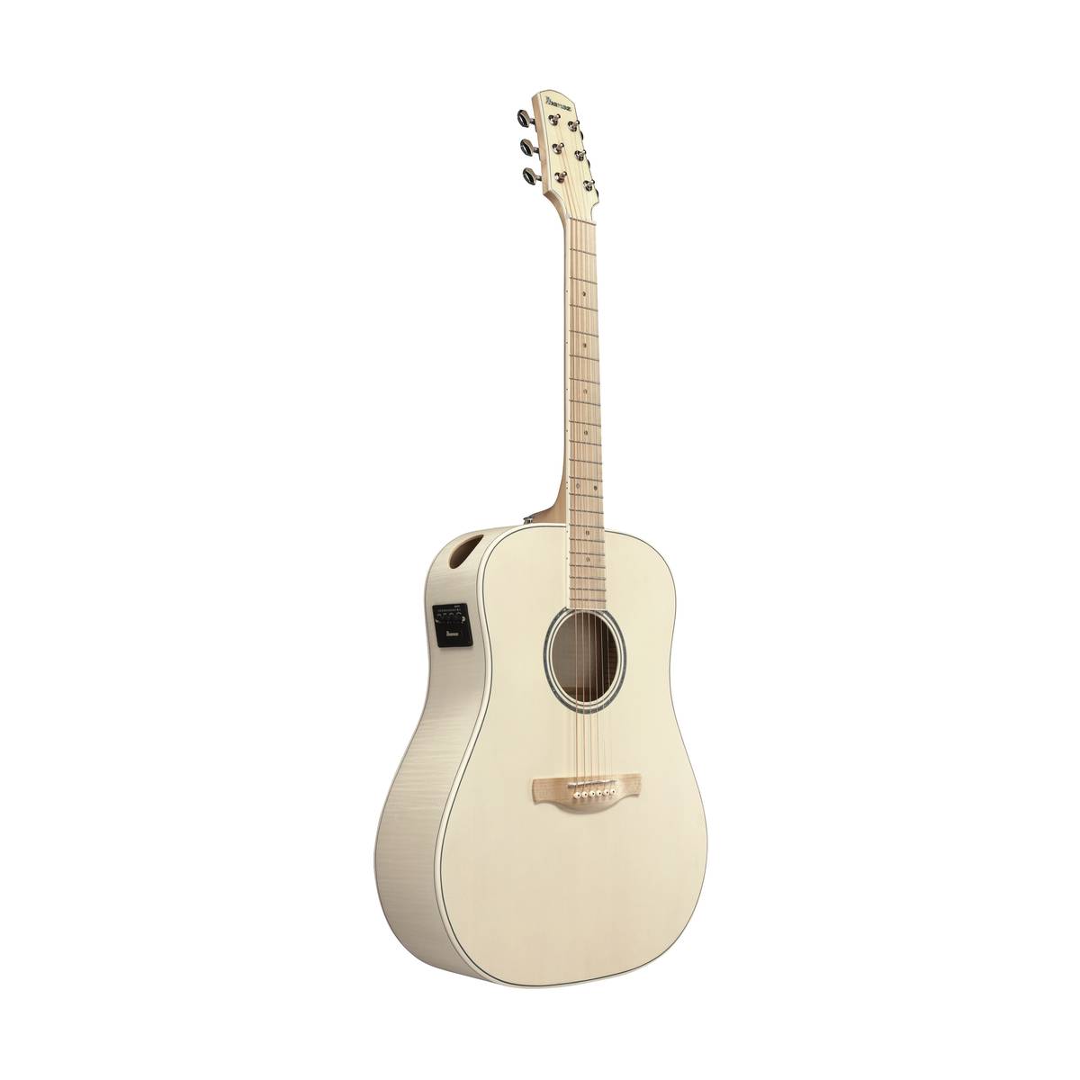 Ibanez AAD77M1E Acoustic Guitar Open Pore Antique White w/ Pickup