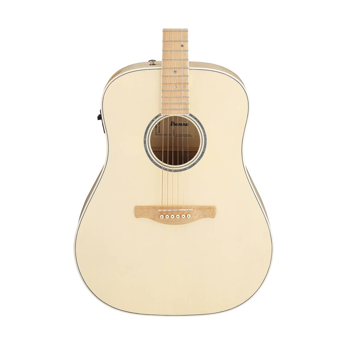 Ibanez AAD77M1E Acoustic Guitar Open Pore Antique White w/ Pickup