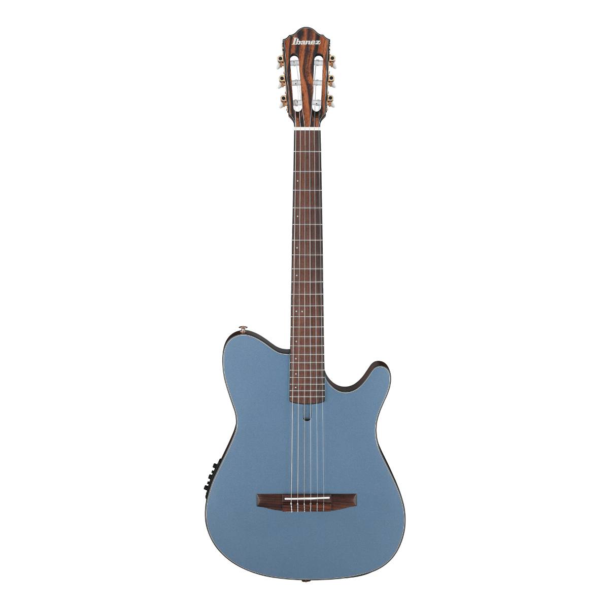 Ibanez FRH10N IBF Nylon String Guitar Indigo Blue Metallic Flat w/ Pickup