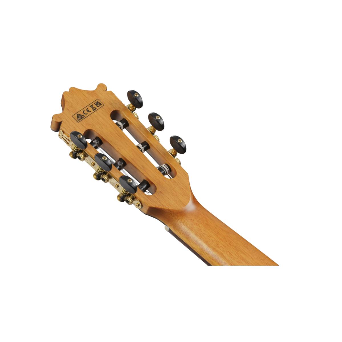 Ibanez GA360TCE Classical Nylon Acoustic Guitar Transparent Black High Gloss w/ Pickup & Cutaway