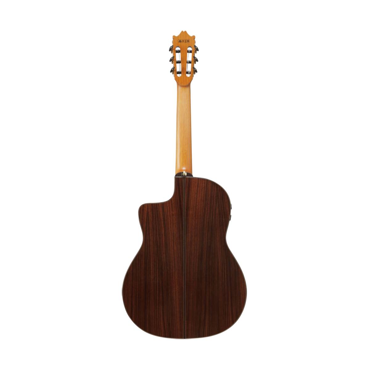 Ibanez GA380CE Classical Nylon Acoustic Guitar Natural High Gloss w/ Pickup & Cutaway
