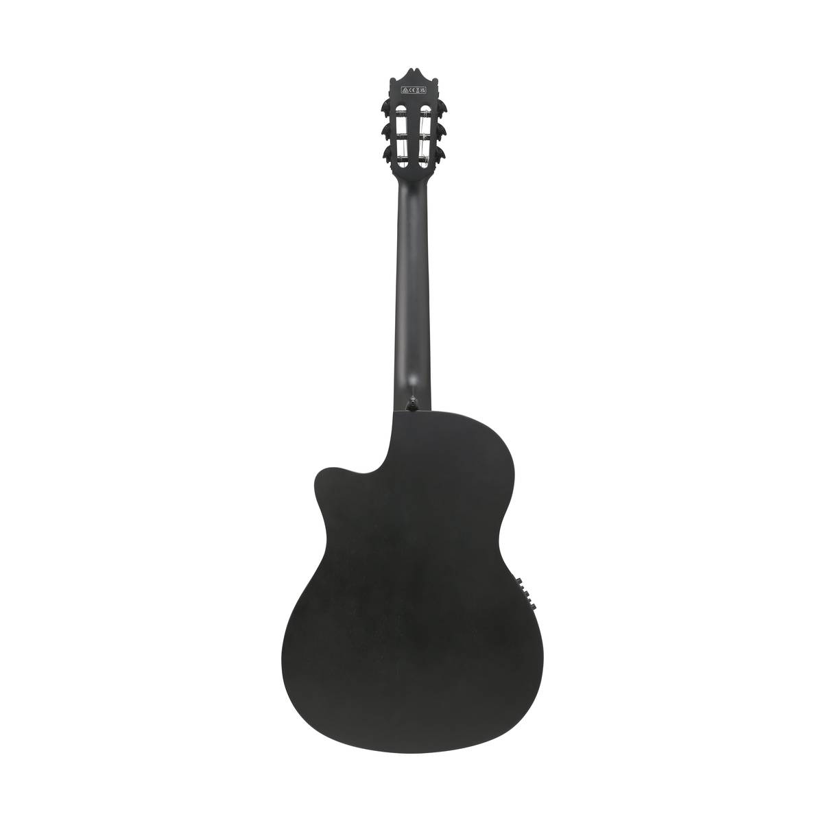 Ibanez GA621 Thinline Classical Guitar Nylon Strings Black Out