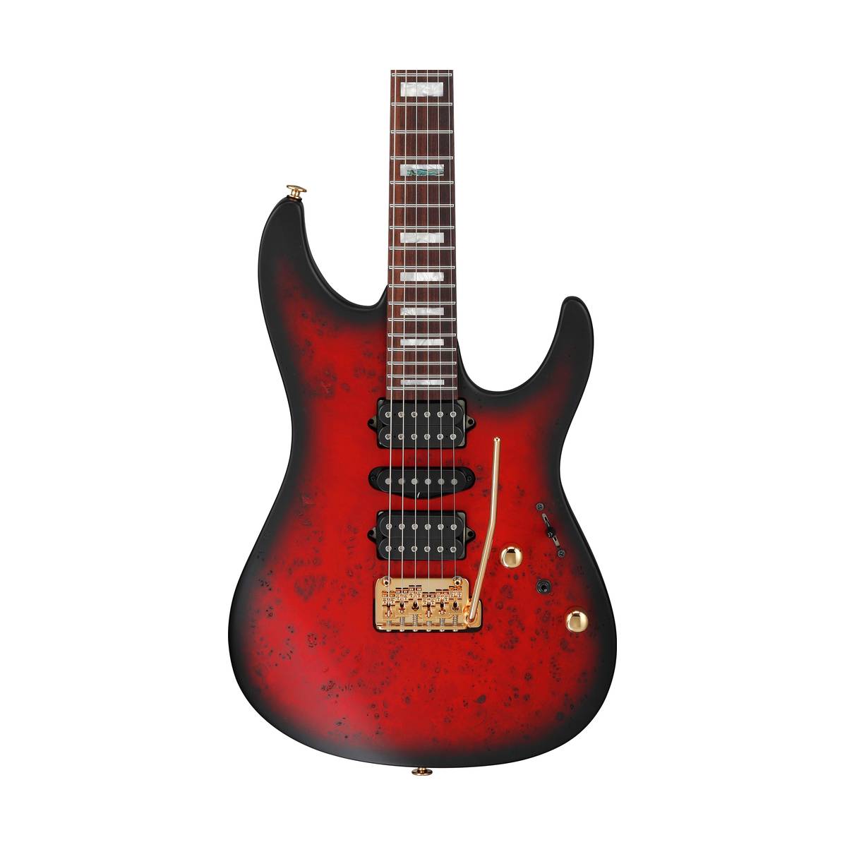 Ibanez KIKO300 Kiko Loureiro Signature Model Electric Guitar Ruby Red Sunburst Flat