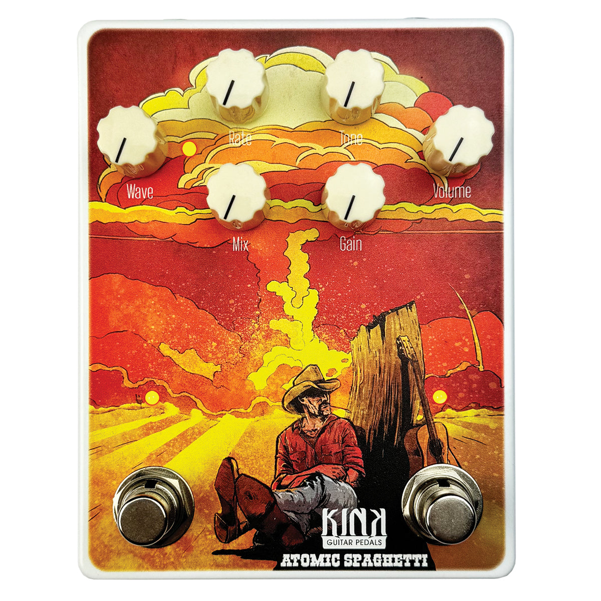 Kink Atomic Spaghetti Overdrive Tremolo Effects Pedal - Based on the Zen Drive