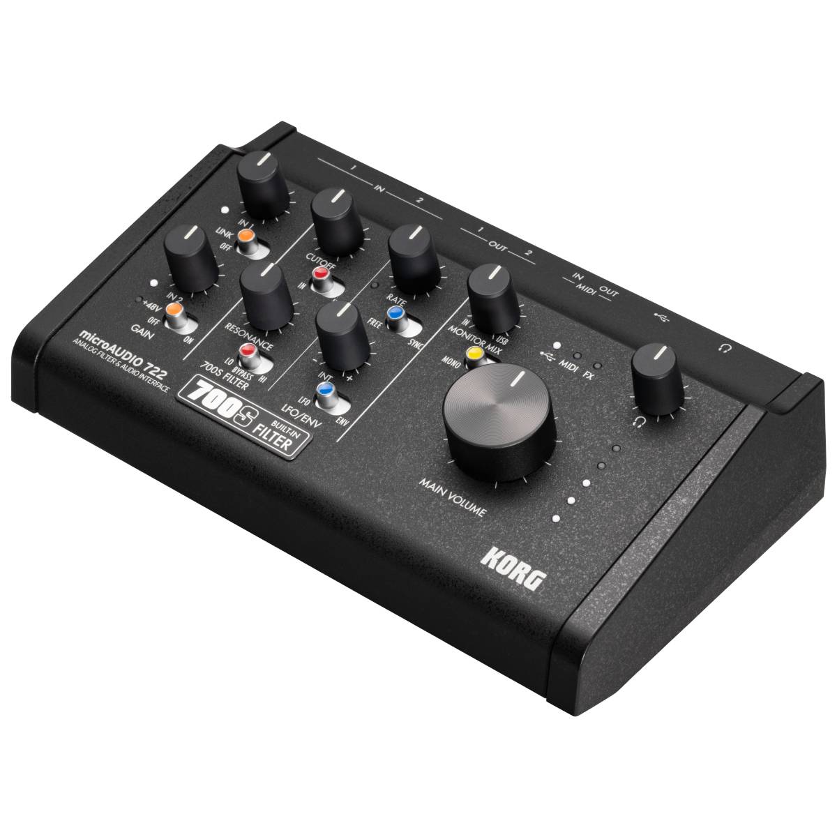 Korg MicroAudio 722 USB Audio Interface 2in 2out w/ Analog Filter