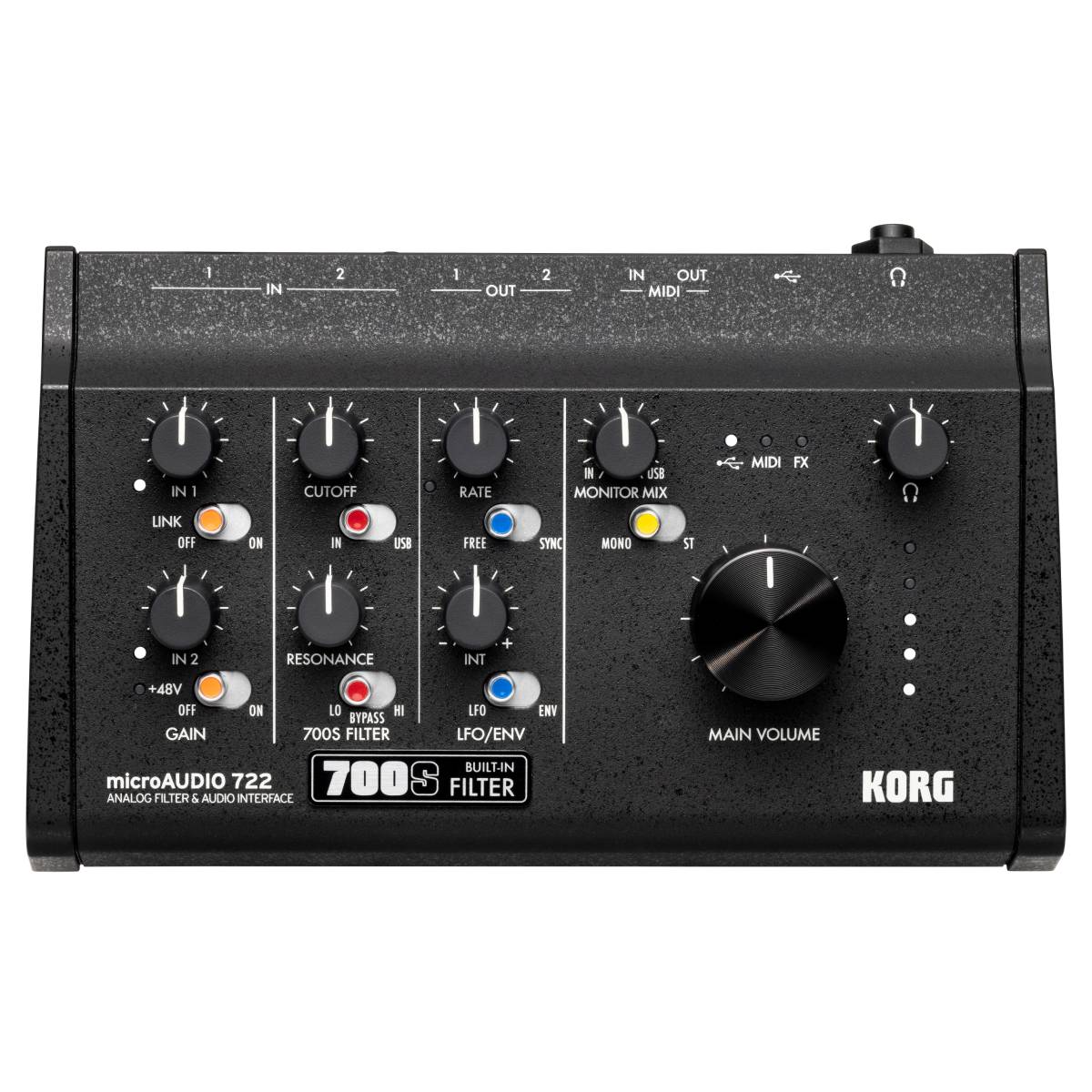 Korg MicroAudio 722 USB Audio Interface 2in 2out w/ Analog Filter
