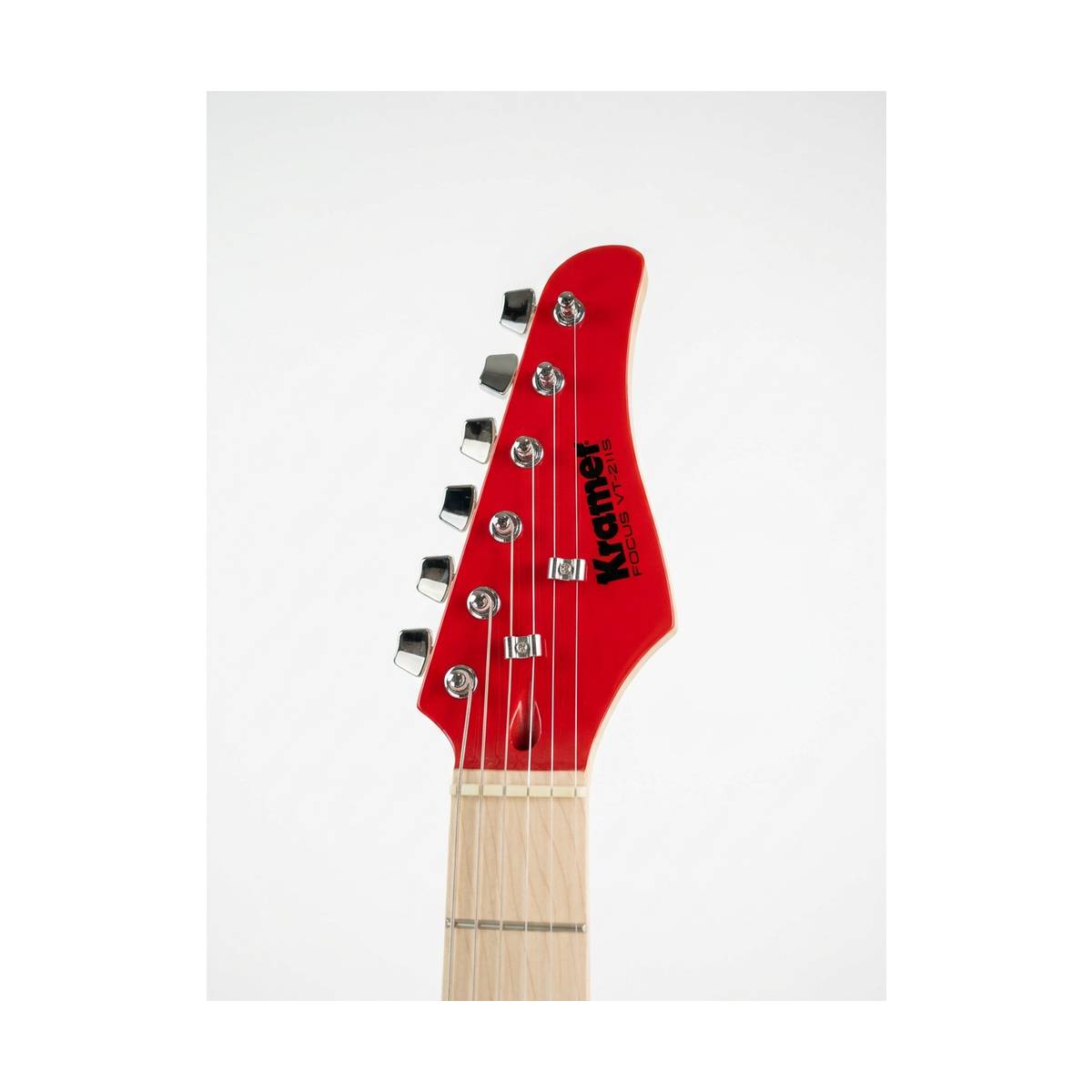 Kramer Focus VT-211S Electric Guitar Red w/ Black Guard - KF211RECT3-BPG