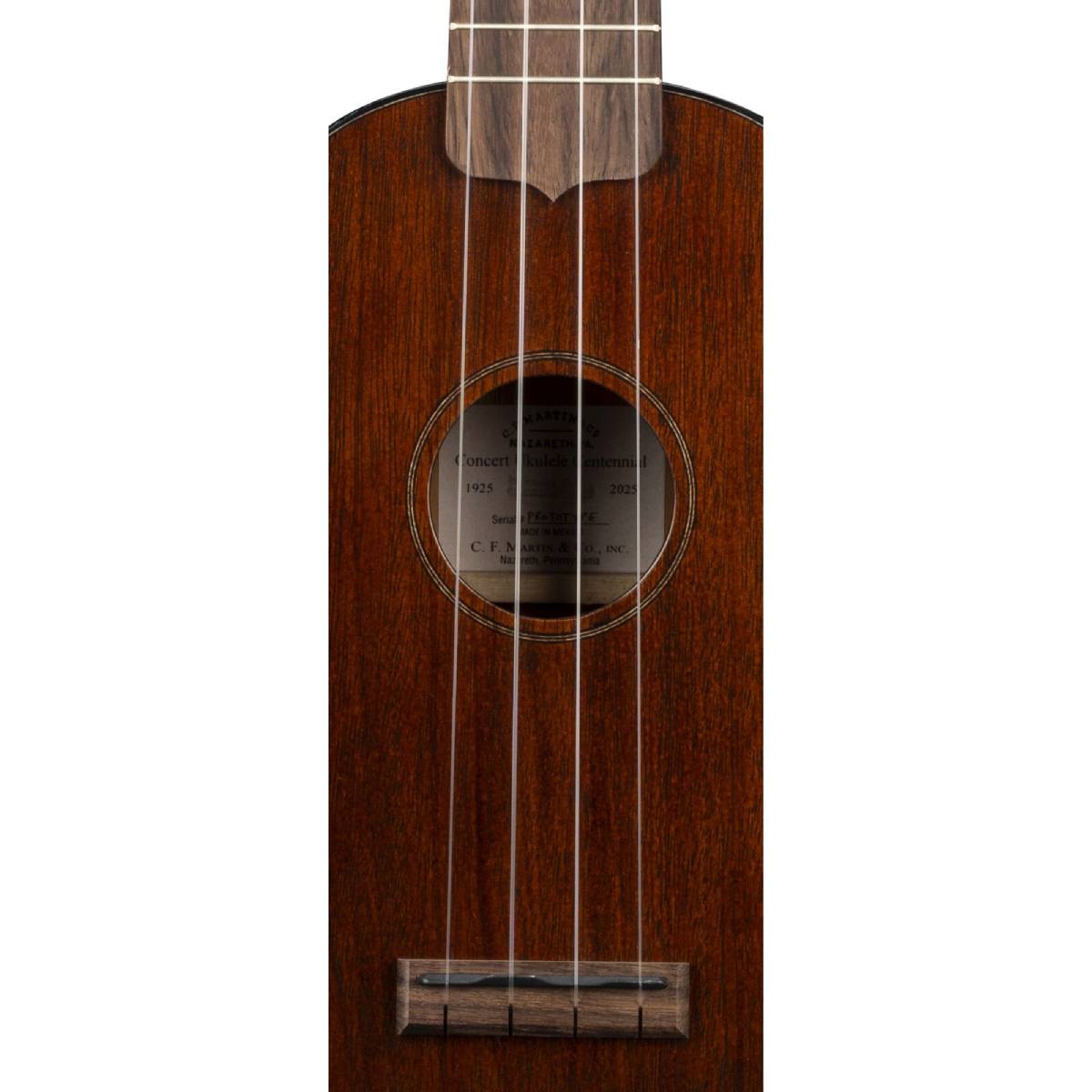 Martin Centennial Concert Uke Ukulele Dark Mahogany w/ Gig Bag