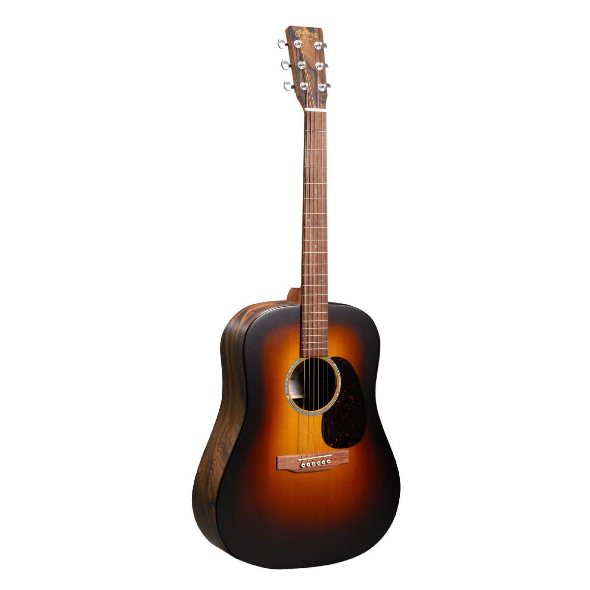 Martin D-X2E X-Series D-14 Fret Dreadnought Acoustic Guitar Ziricote Burst w/ Pickup