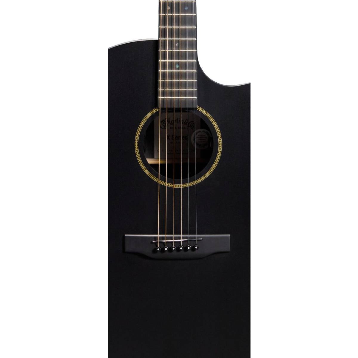 Martin GPC-X1E X-Series GPC-14 Fret Grand Performance Acoustic Guitar Black w/ Pickup
