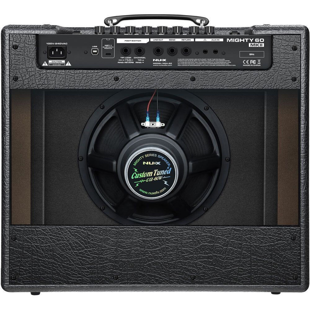 NU-X Mighty 60 MKii Digital Guitar Amplifier 60w w/ NBT-1 Bluetooth Module