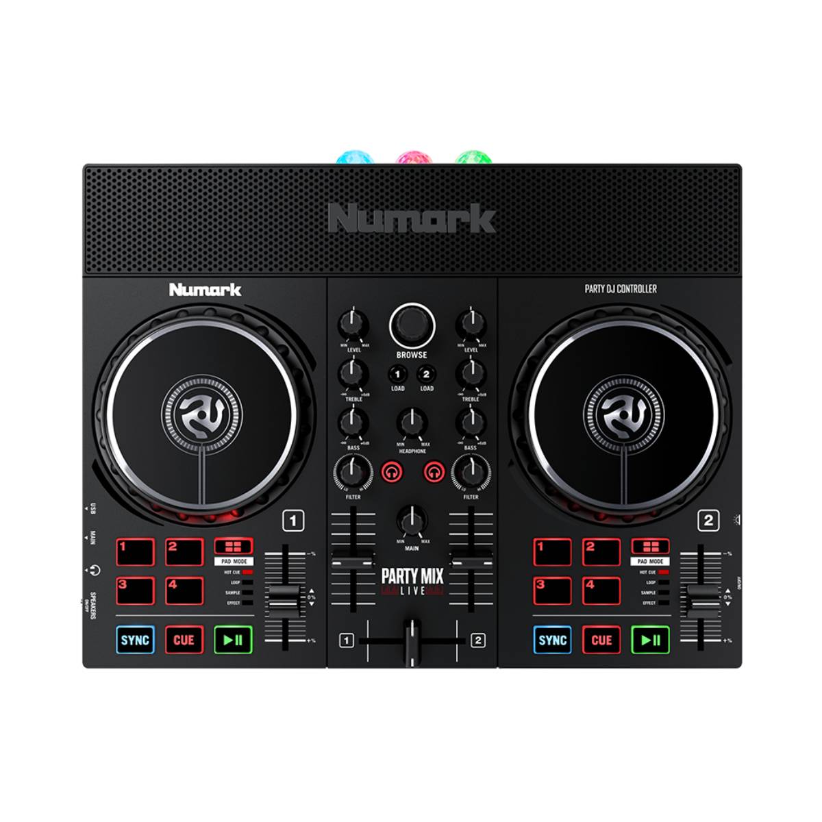 Numark Party Mix Live DJ System w/ Lights + Speaker